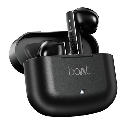 boAt Airdopes 91 Prime, 45HRS Battery, 13mm Drivers, Metallic Finish, Low Latency,ENx Tech, Fast Charge, v5.3 Bluetooth Earbuds, TWS Ear Buds Wireless Earphones with mic (Midnight Black)